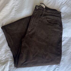 Abercrombie & Fitch High Rise Brown Jeans